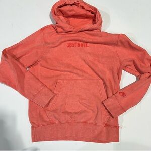 Coral Nike just do it hoodie size M